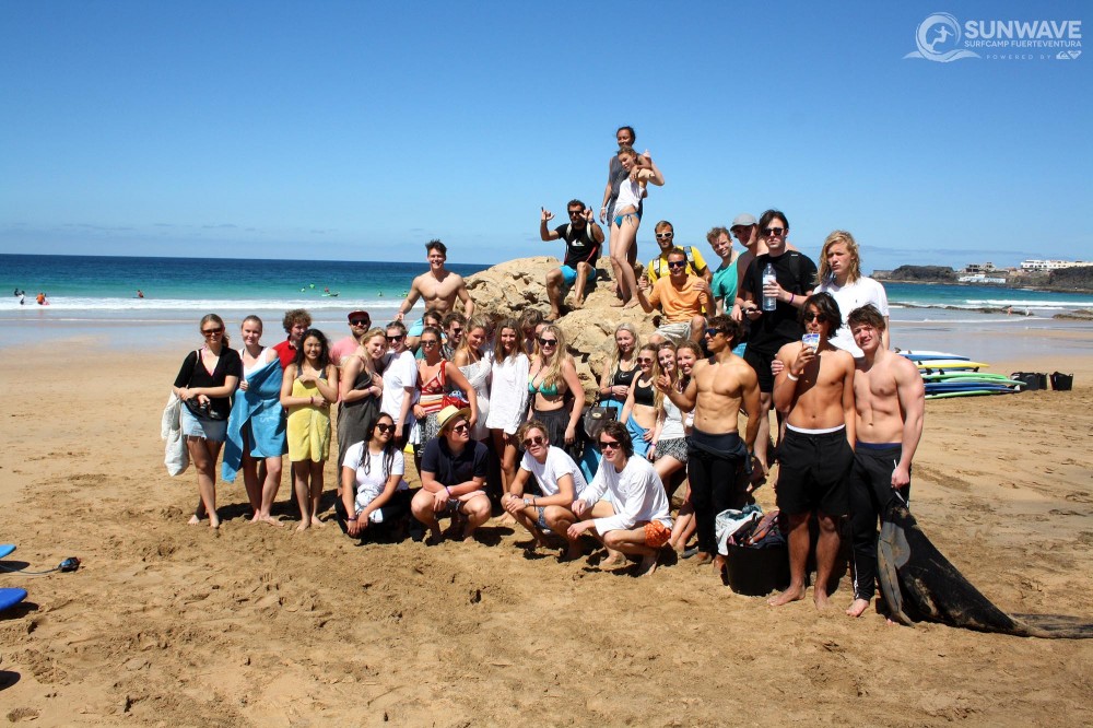 Learn to surf in a larger group - share your fun